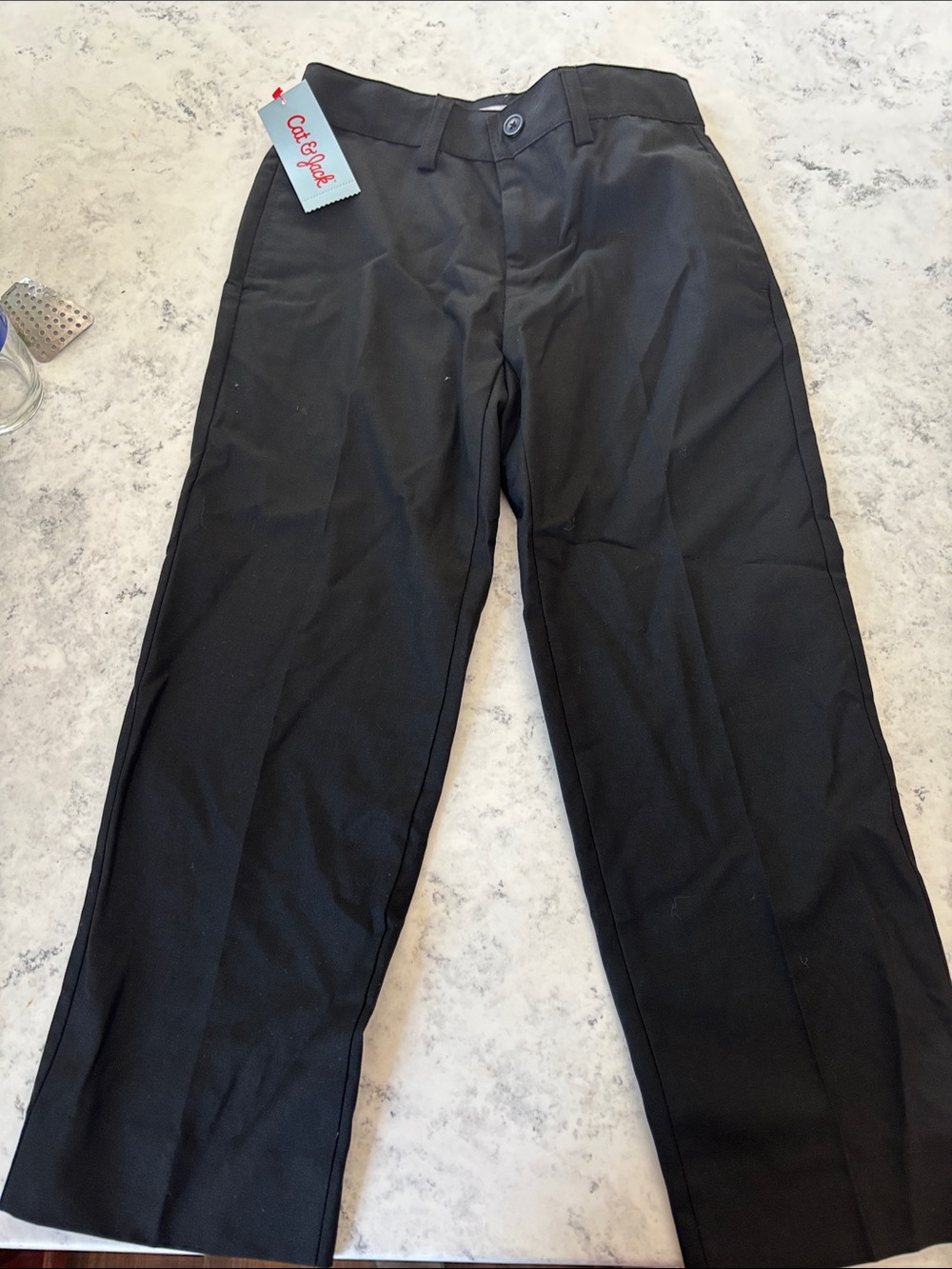 Cat & Jack Black boys Straight Dress Pants